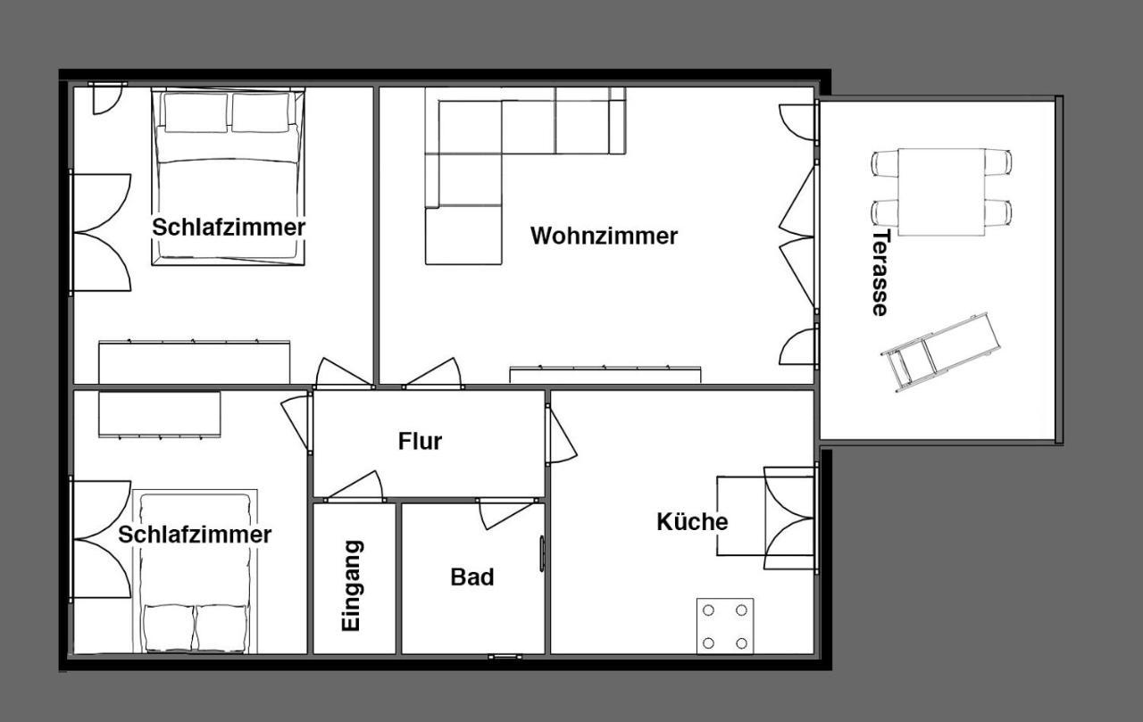 Ferienwohnung Gooss 쿡스하펜 외부 사진